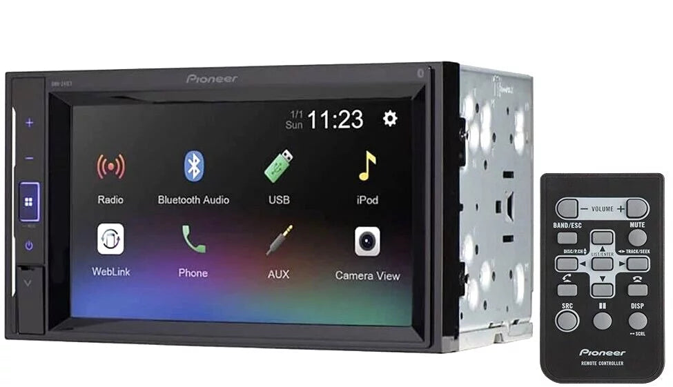 Pioneer DMH-241EX Touchscreen Digital Media Receiver with Bluetooth + License Plate Backup CameraPioneer DMH-241EX Touchscreen Digital Media Receiver with Bluetooth + License Plate Backup Camera