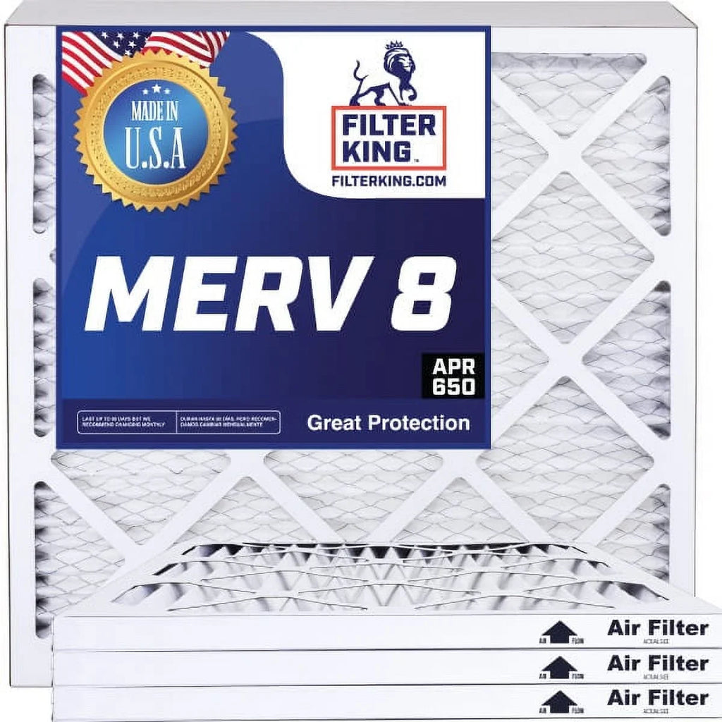 Filter King 26.5x31.5x1a Air Filter | 4-PACK | MERV 8 HVAC Pleated A/C Furnace Filters | MADE IN USA | Actual Size: 26.5 x 31.5 x .75"
