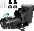 2 Self Primming Pool Pump; Inground Above Ground Swimming Pool Pump Upgraded 110V/220V Dual Voltage; 1500W 60HZ Single Speed Pumps With Strainer Basket Silent Operation