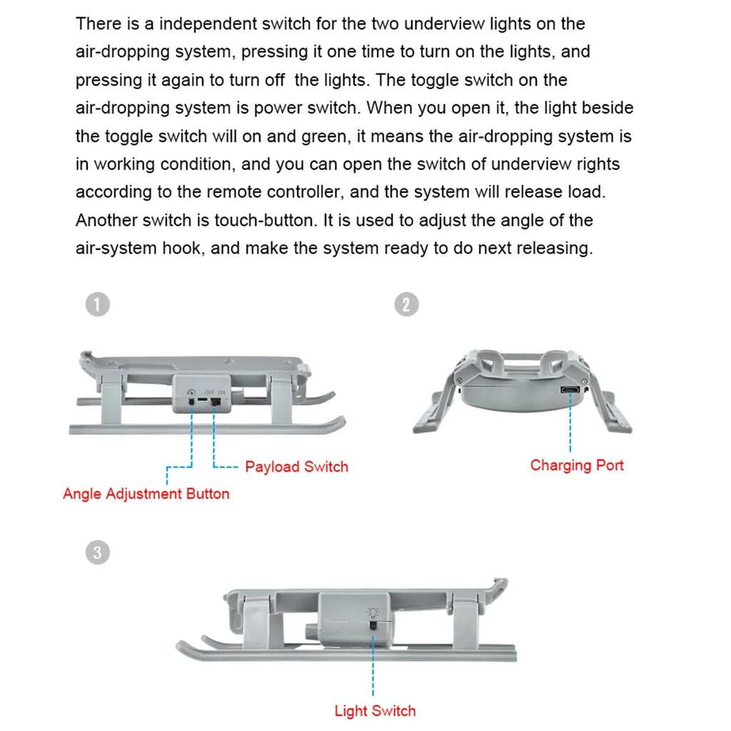 ammoon Transport Dispenser;2s/ Mavic Air Mavic Air 2 Bait Release And Drop Device Professional Release And Payload Rescue Proposal Drop Device Compatible With Air 2s/ Release Payload Rescue