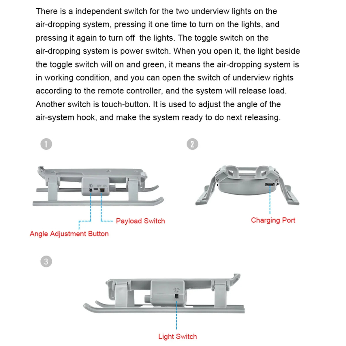 ammoon Transport Dispenser;2s/ Mavic Air Mavic Air 2 Bait Release And Drop Device Professional Release And Payload Rescue Proposal Drop Device Compatible With Air 2s/ Release Payload Rescue