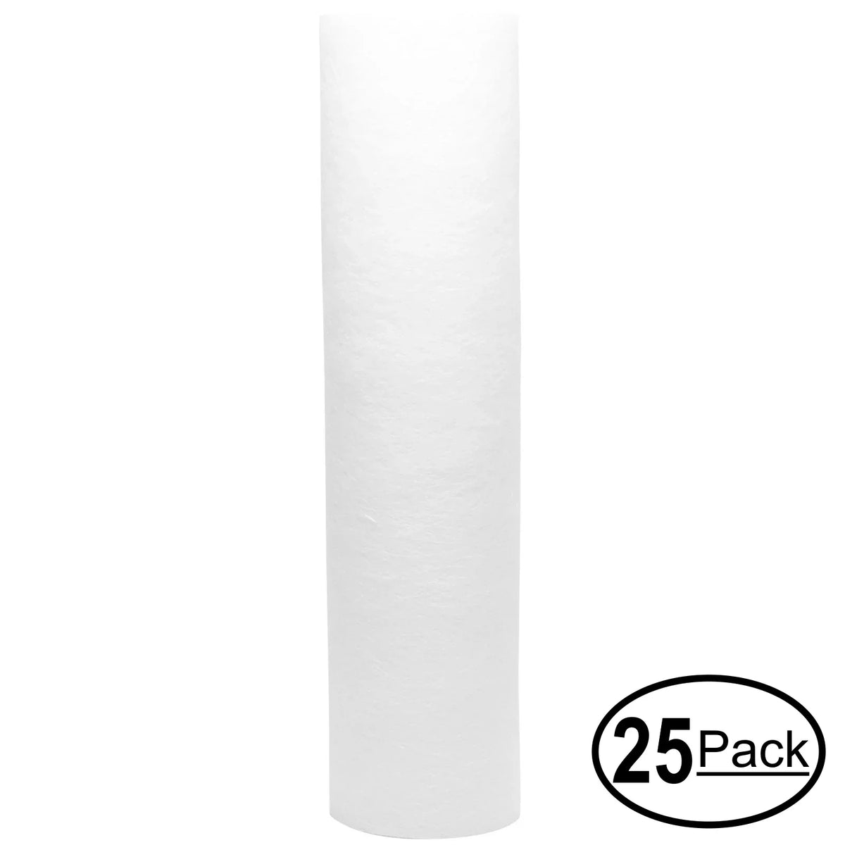 25-Pack Replacement for H2O Distributors UCF-02-38-USA Polypropylene Sediment Filter - Universal 10-inch 5-Micron Cartridge for H2O Distributors Dual Stage Under Sink System - Denali Pure Brand