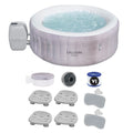 Bestway SaluSpa Cancun Blow-up Hot Tub w/2 SaluSpa Spa Seat & 2 Pillows