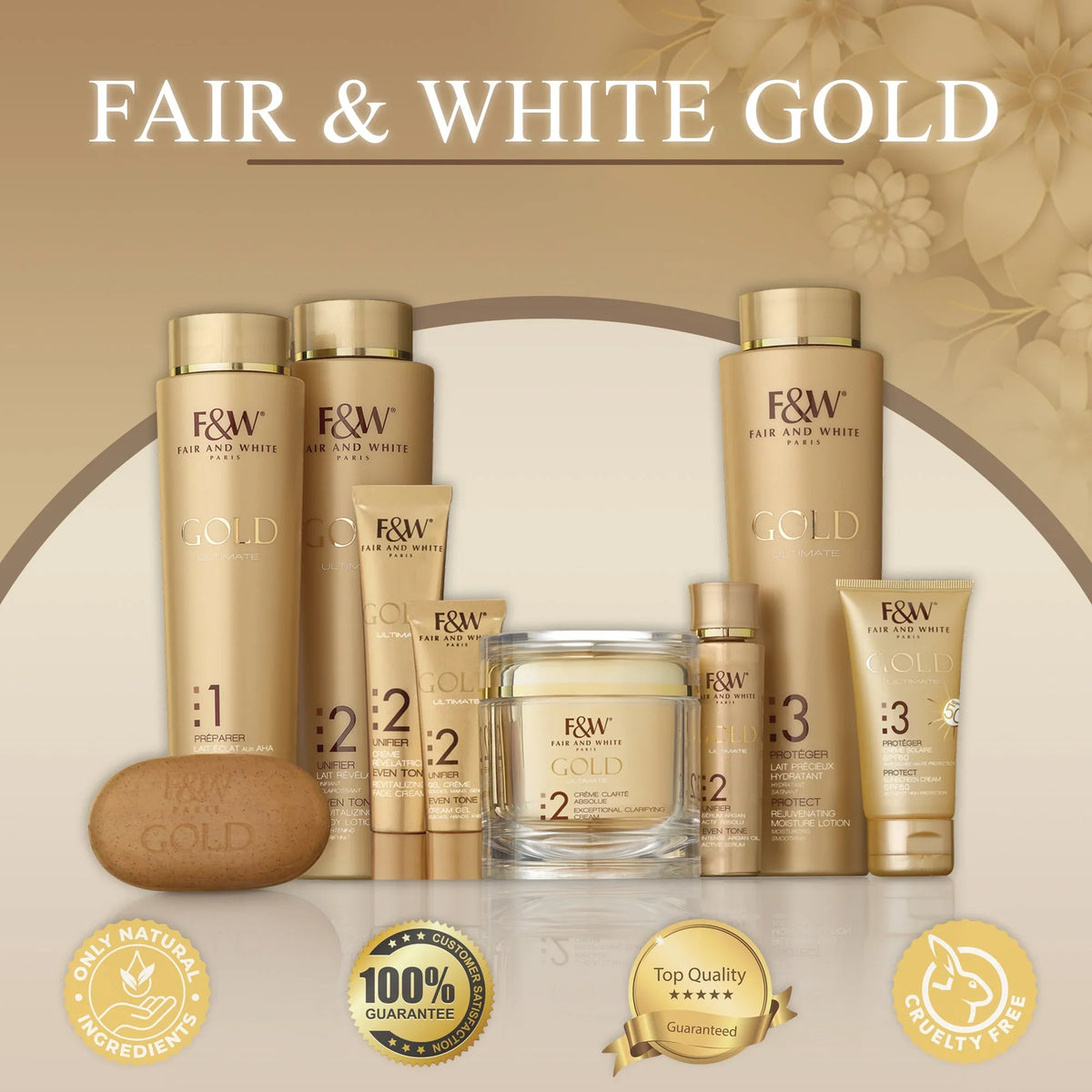 Fair & White Gold 2 Maxi Tone Body Lotion - 350ml/11.8 fl oz - Rejuvenates Skin; Suitable for All Skin Types