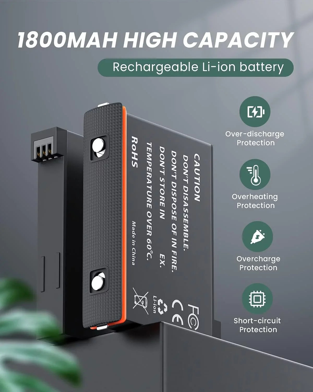 2 Channel Battery Charging Station & One Battery for Insta360 x3 Camera 1800mAh High Capacity; Charger Station with Misro SD Card Slots