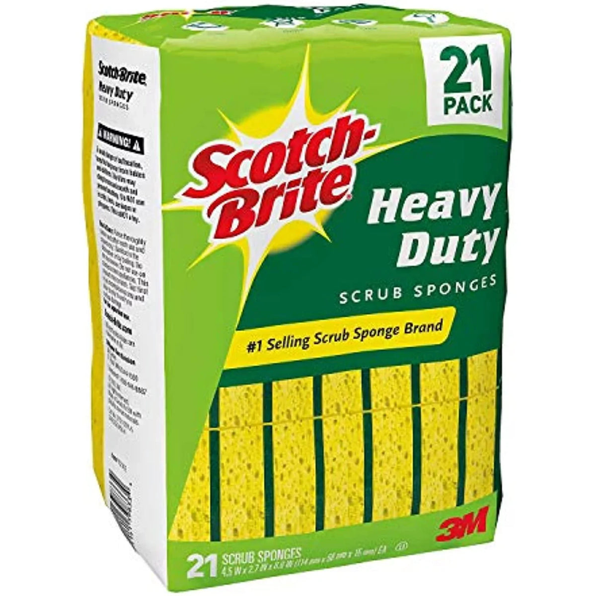 Scotch-Brite Heavy Duty Scrub Sponge; 21 Sponges Total