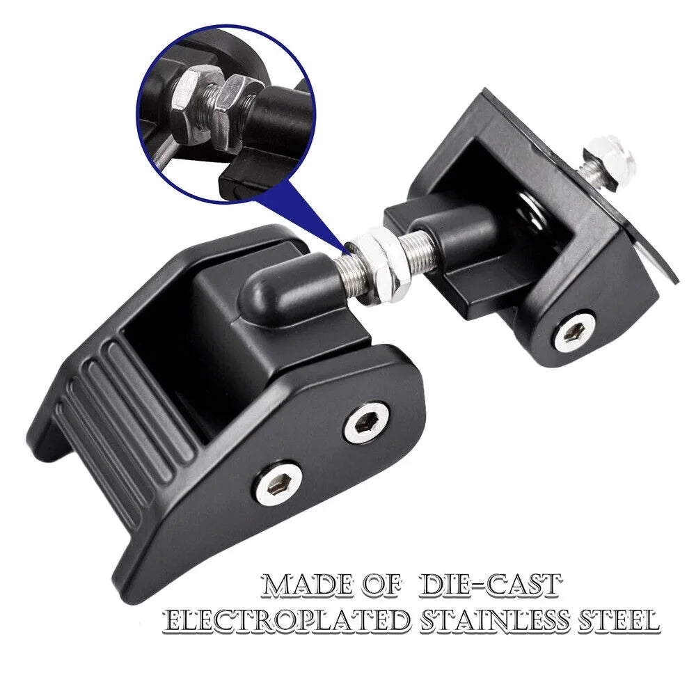 G·PEH USA Pair Front Hood Latch Hood Lock Catch Kit for Jeep Wrangler JK JKU 2007-2018