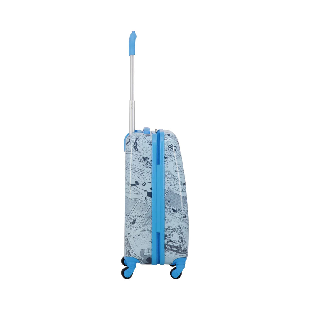 Disney Mickey Mouse 21 foot Kids Rolling Luggage; Hardshell Carry On Suitcase with Spinner Wheels; Blue