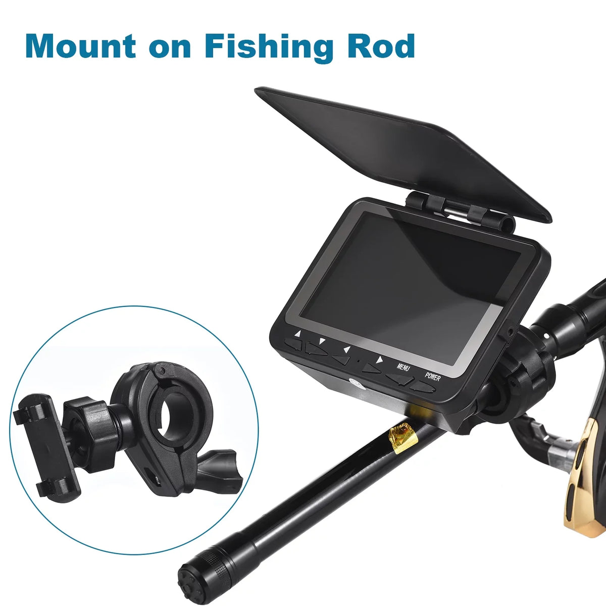 Underwater Fishing Camera Fish Finder; 4.3'' LCD ; Night Vision; Ice Boat Fishing