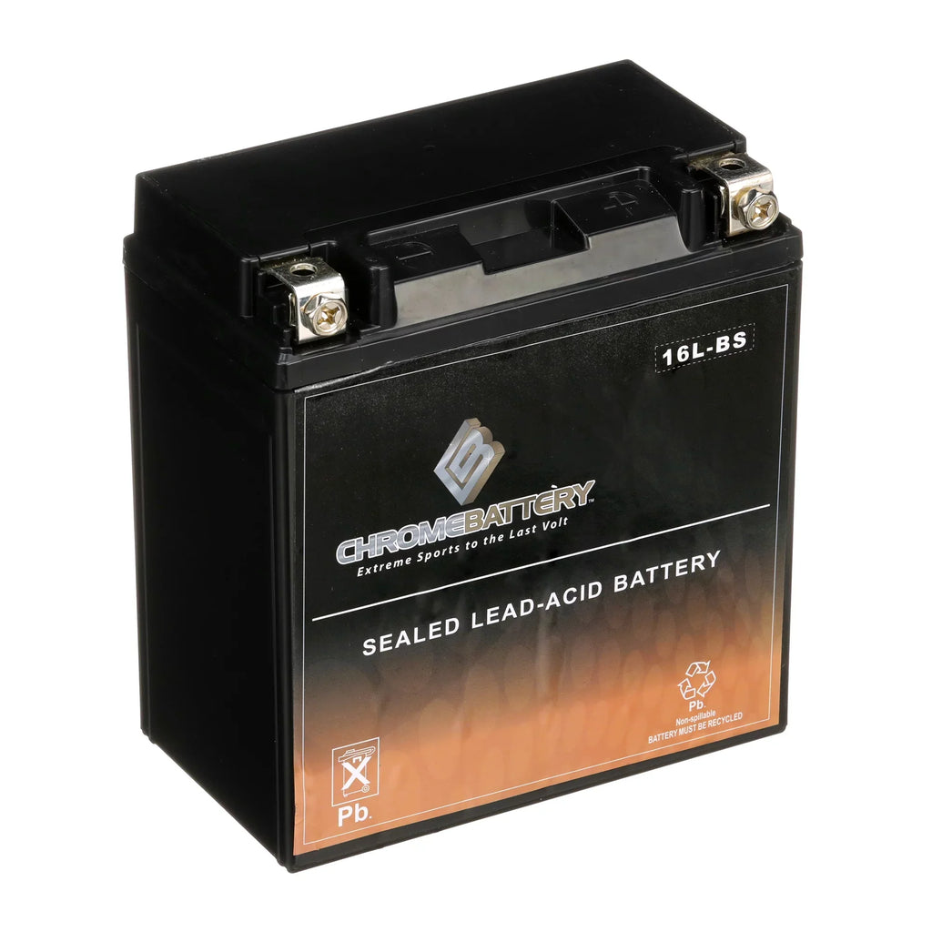 Chrome Battery Ytx16l-bs (16l-bs 12 Volts;14 Ah; 230 Cca) Jet Ski Battery for Kawasaki Js650 Sx 1988