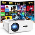 AUOSHI Projector with Wifi and Bluetooth; 4K Support 1080P Mini Projector ; Video Projector For Home Theater ; 12000LM Portable Outdoor Movie Projector 5G/2.4G
