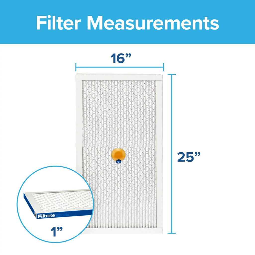 Filtrete 16x25x1 Smart Air Filter; MPR 2200 MERV 13; Premium Allergen & Home Pollutants; Captures Smoke; Bacteria and Viruses; 1 Filter