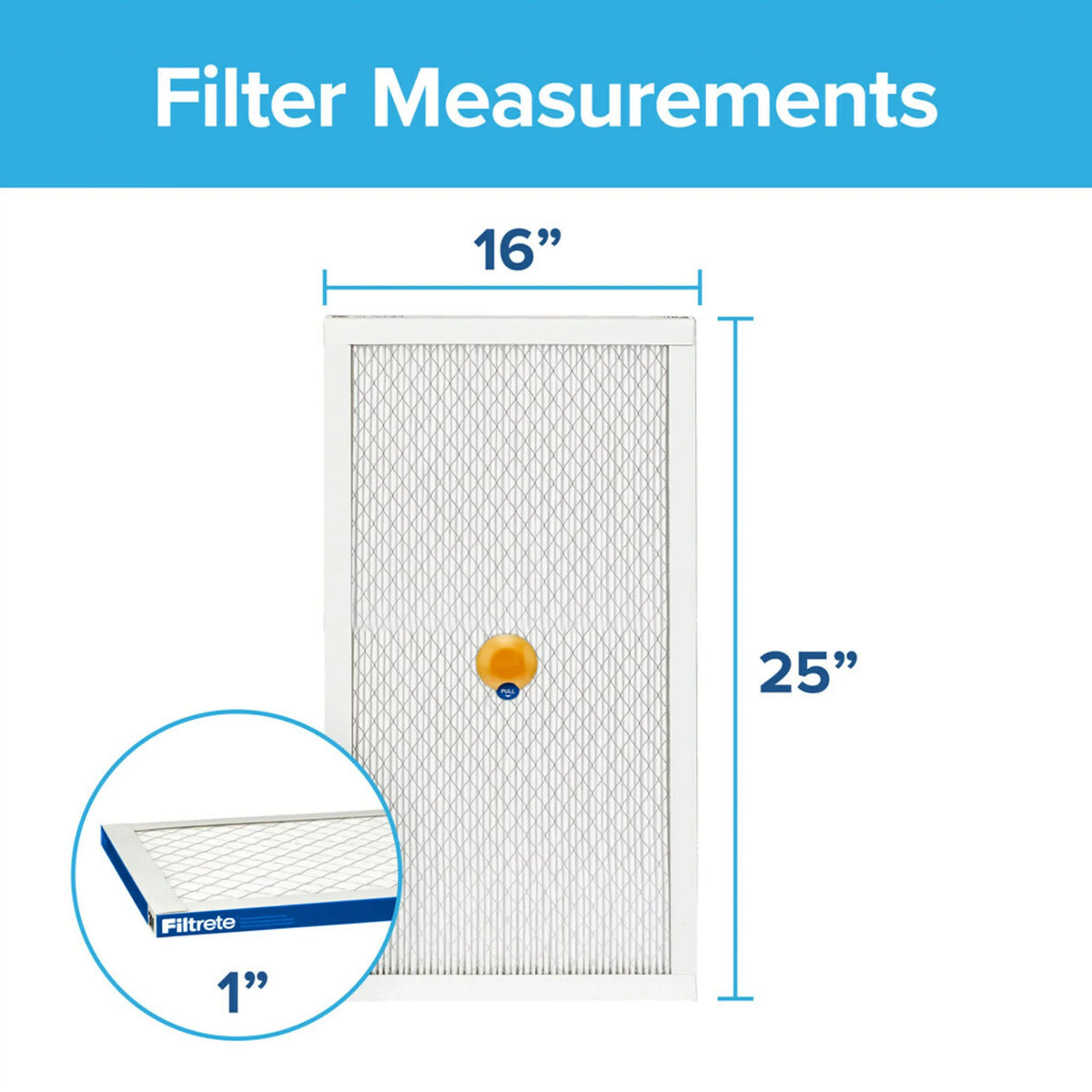 Filtrete 16x25x1 Smart Air Filter; MPR 2200 MERV 13; Premium Allergen & Home Pollutants; Captures Smoke; Bacteria and Viruses; 1 Filter