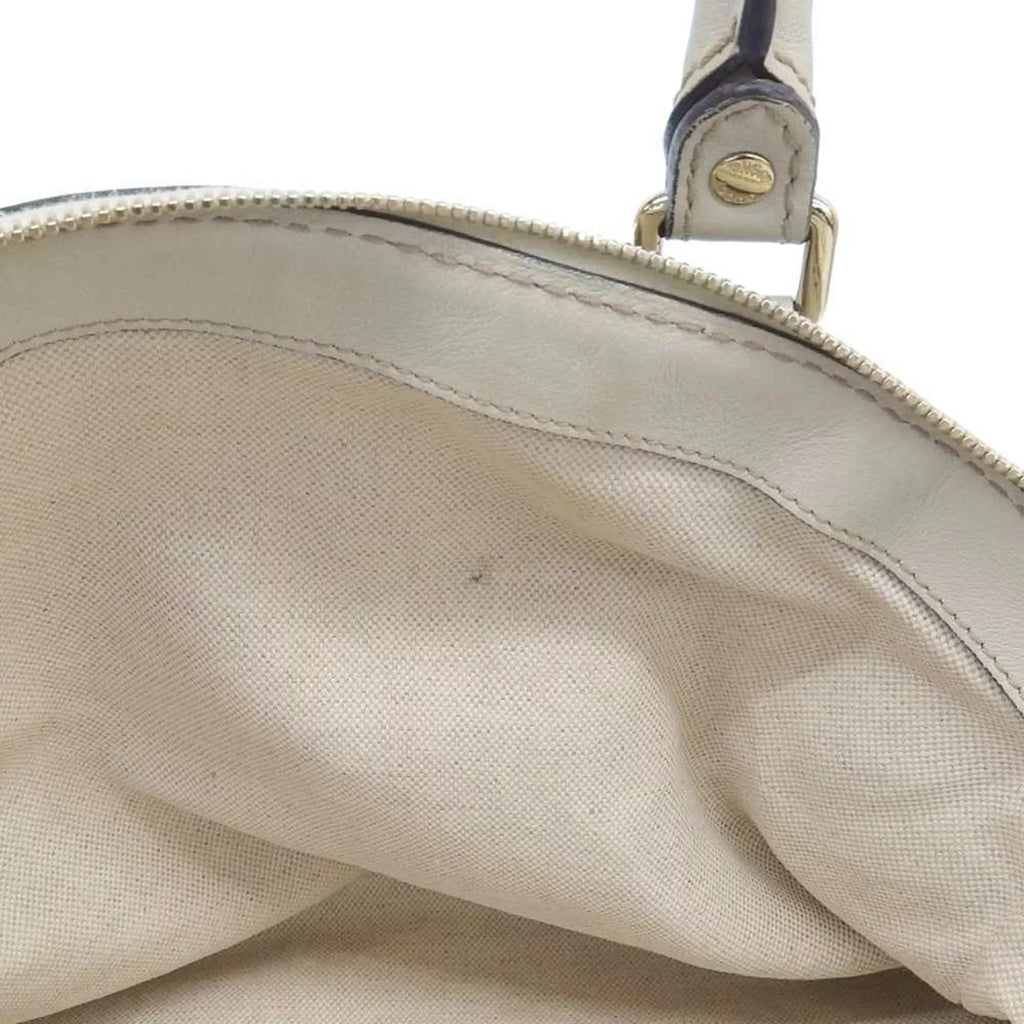 Pre-Owned Gucci GUCCI handbag tote bag GG canvas leather beige 223974 506631 (Good)