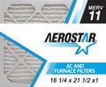 16 1/4x21 1/2x1 AC and Furnace Air Filter by Aerostar - MERV 11; Box of 6
