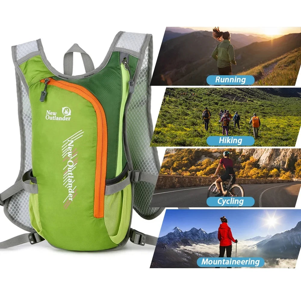 New Outlander Breathable Hydration Backpack for Hiking; Running; and Cycling
