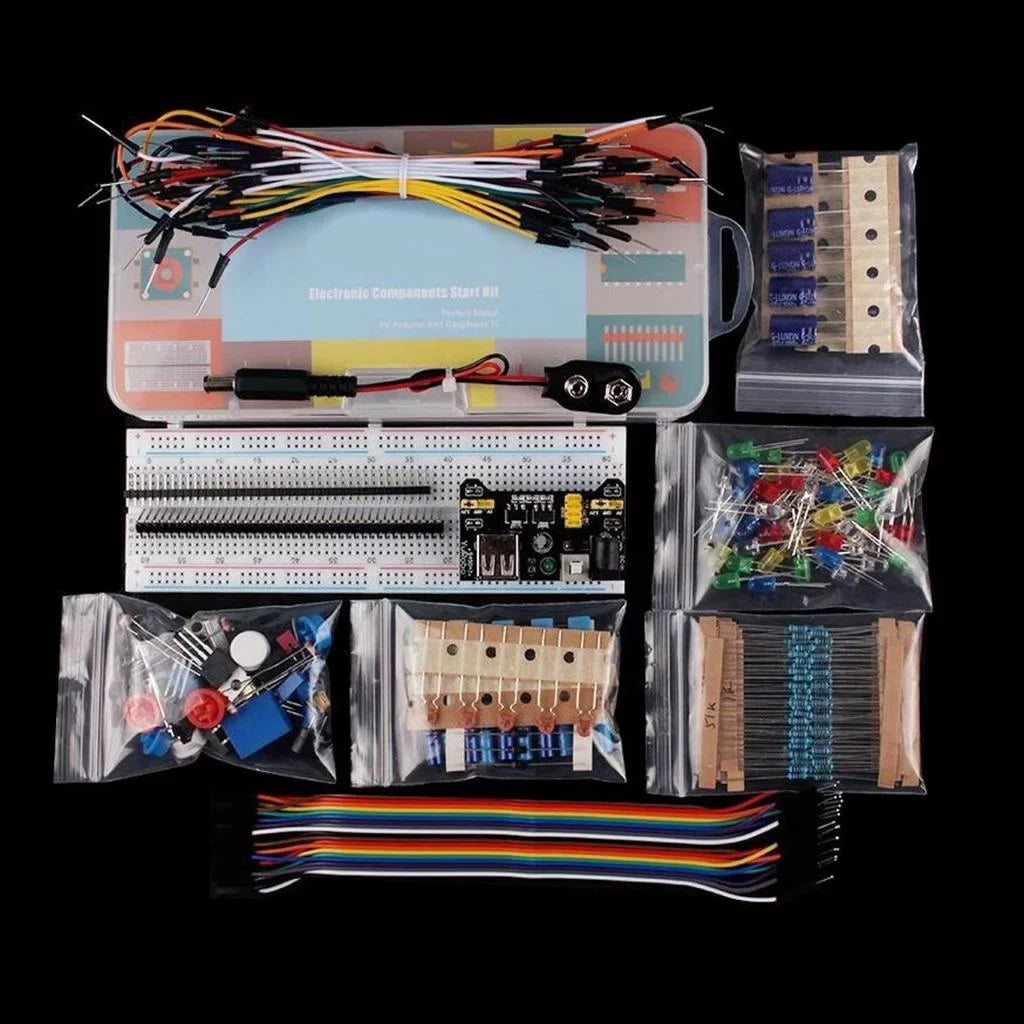 Basic Starter Breadboard; wires;Resistors; for