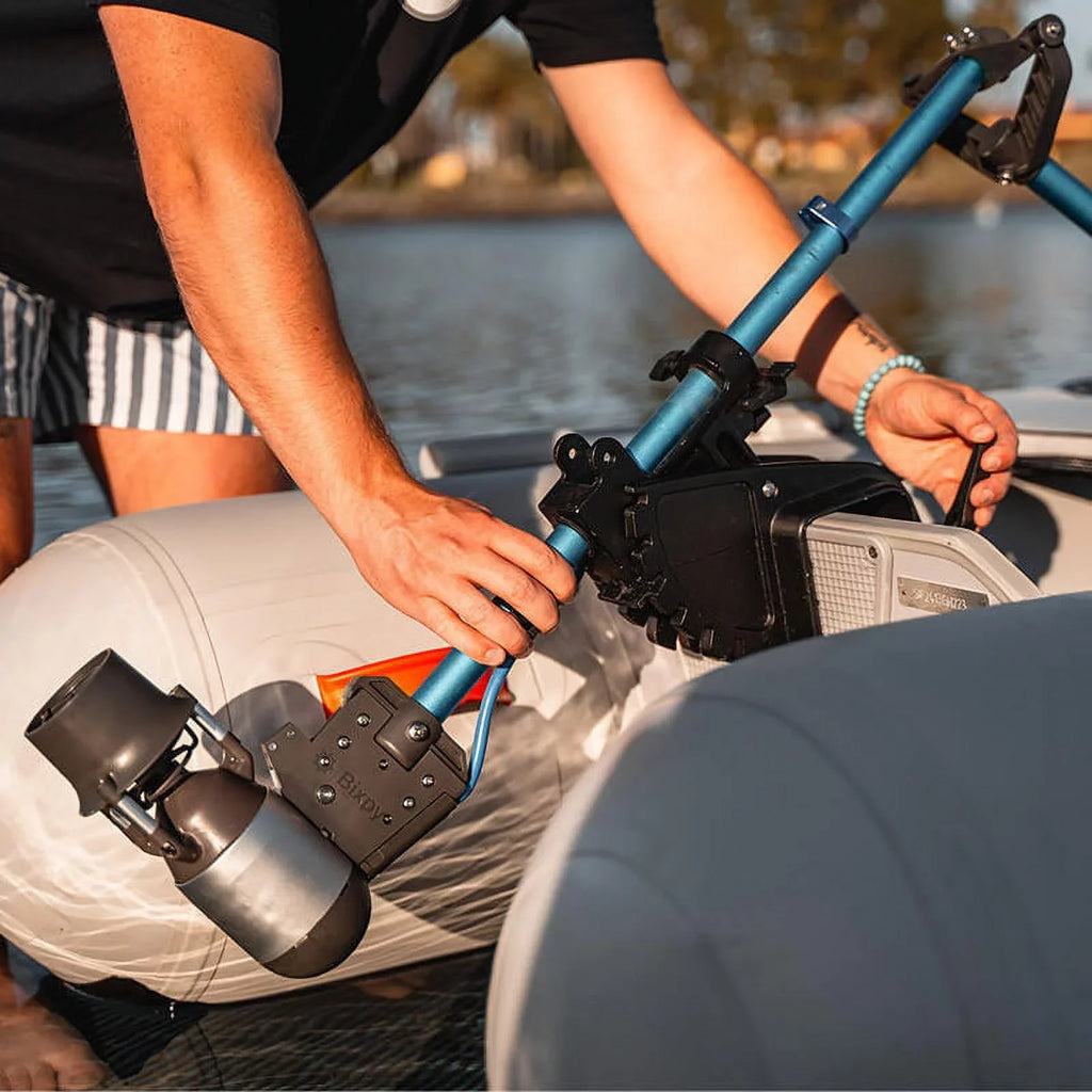 Bixpy K-1 Outboard Kit with SUN80 Solar Panel - Electric Marine Trolling Motor with 378 Wh Battery;Perfect for Kayak; Air-filled Watercraft; Paddle Boards