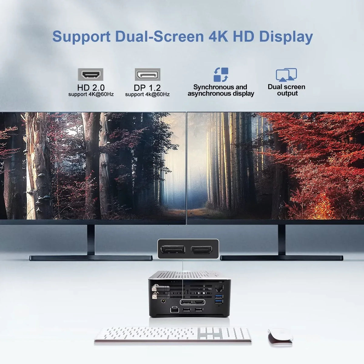 Mini PC i7 mini Windows 11 Pro 9750H 64GB DDR4 RAM 1TB SSD 2TB HDD 4K Dual Displays HD+DP; HDD Extension; Support Auto Power On / VR; 4K HD Small Micro Computer Strong Wireless Technology; Type-C