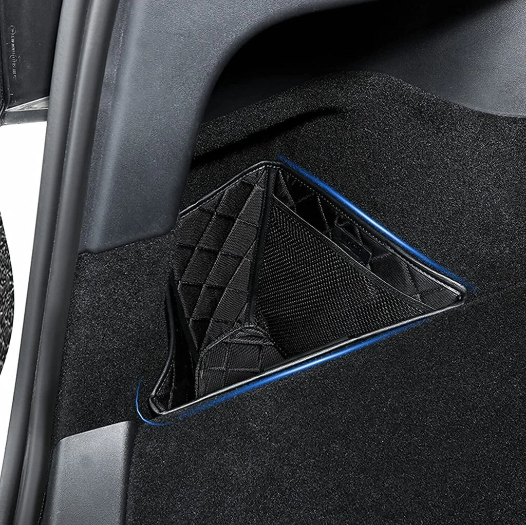 Tesla Model Y Rear Trunk Storage Pocket Organizers; Pair; 2020-2023