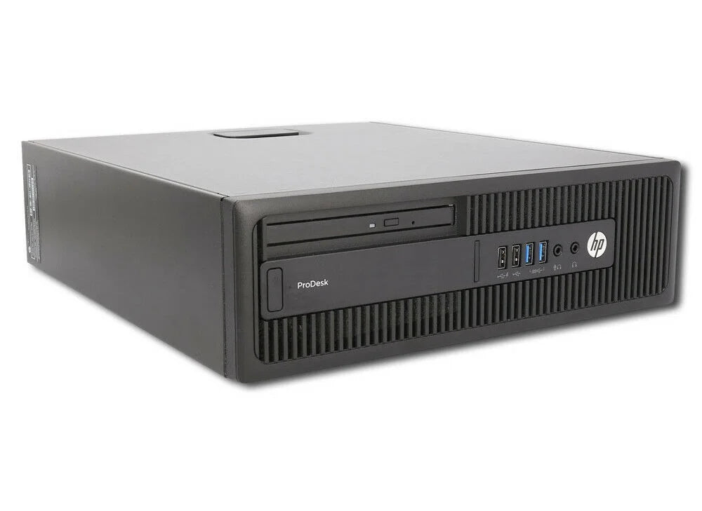 Pre-Owned HP 600 G2 Desktop Computer Intel Pentium G4400 3.3GHz CPU 8GB Ram; 120GB SSD; 1TB HDD; Keyboard & Mouse; WiFi; DVD; Win10 Pro PC (Refurbished)