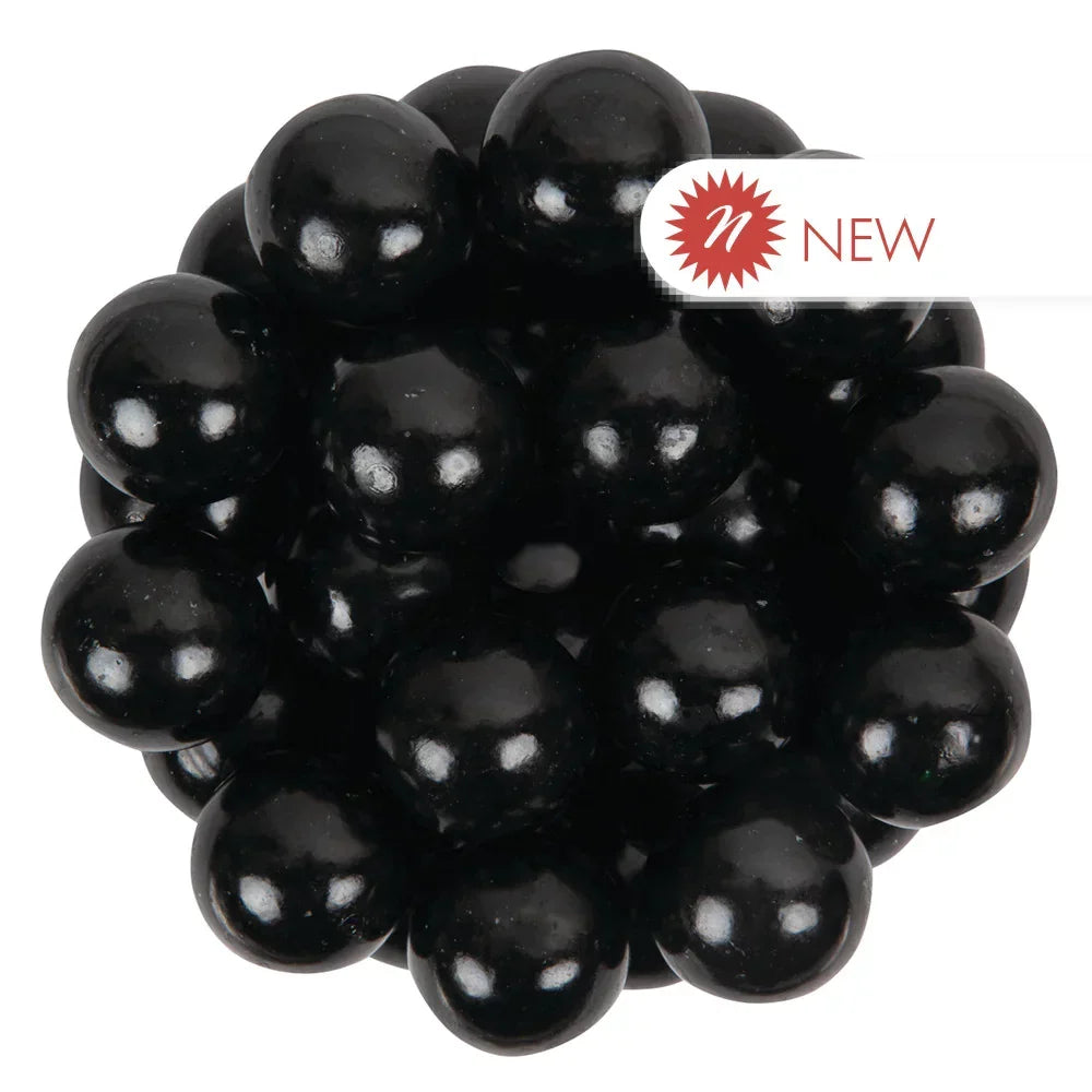 NY SPICE SHOP Black Gumballs - 5 Pound - Approx. 50 Pieces Per Pound - Tutti Frutti Flavor