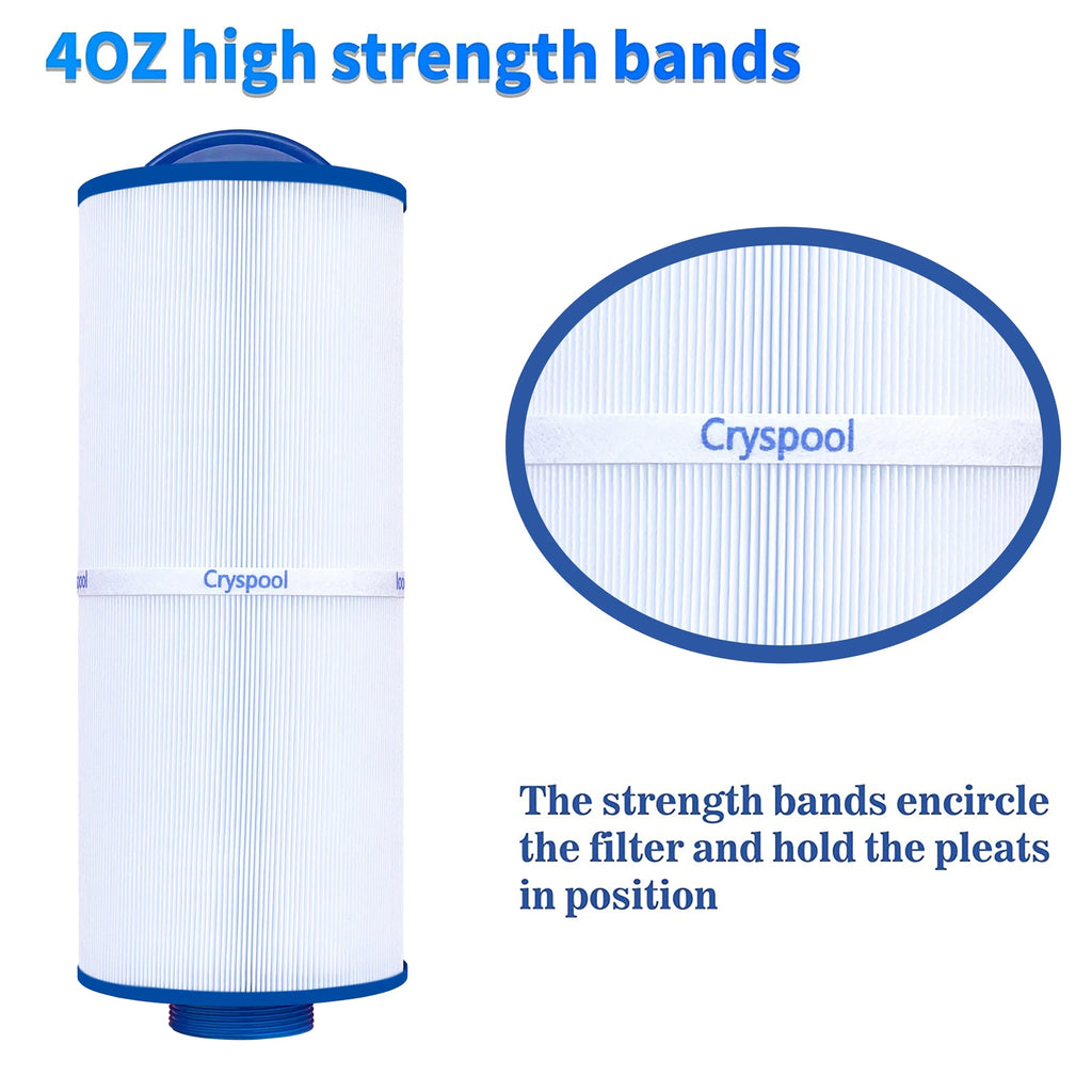 CRYSPOOL MPT-thread Spa Filter Compatible with 5ch-352; Marquis 35; Marquis Spa 20042; 20092; FC-0196; 35 sq.ft; 2 Pack