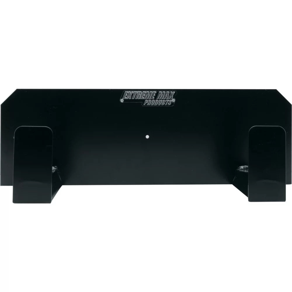 Extreme Max 5001.6142 Dual Helmet Hanger Aluminum Storage Rack Organizer for Enclosed Race Trailer; Shop; Garage; Storage - Black