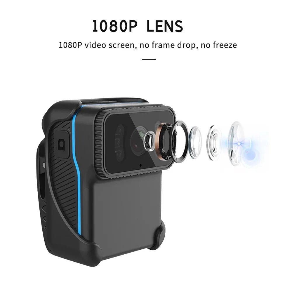 Andoer WiFi Action Camera; 1080P Video Camera; Wide Angle Lens; Loop Video Recording; Night Vision; Waterproof; Built-in Battery; Microphone; Backside Clip