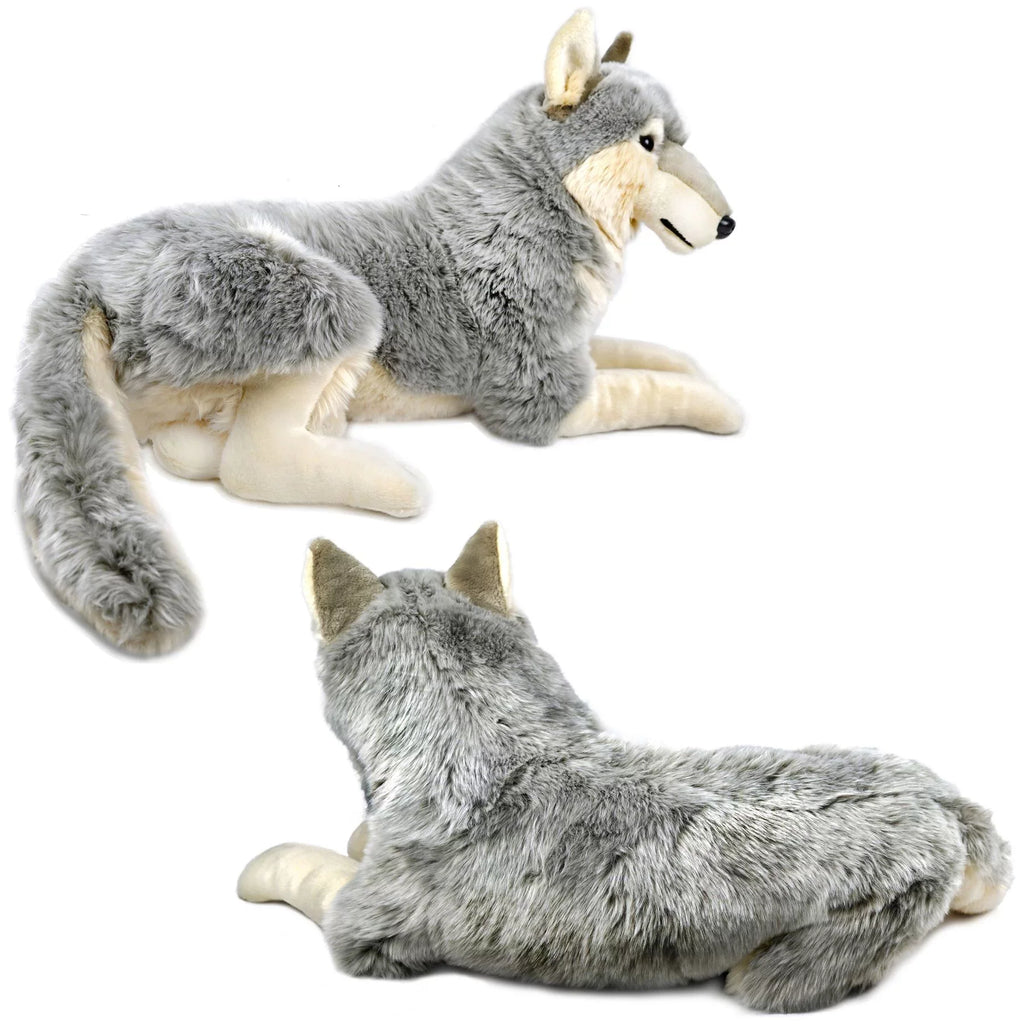 Winry The Wolf - 27 millimeter (Not Including Tail Measurement) Stuffed Animal Plush Dog - by Tiger Tale Toys