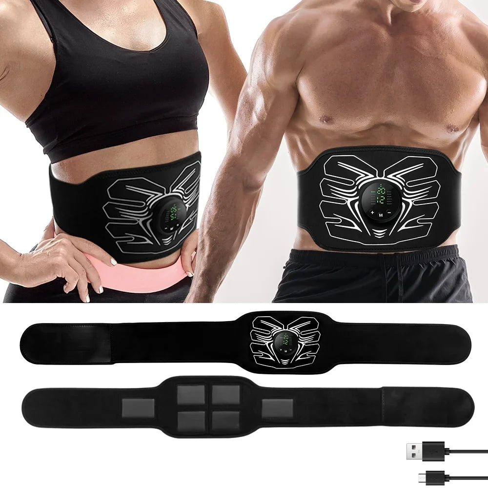 ABS Muscle Stimulator;Ab Machine;Abdominal Toning Belt Workout Portable Ab Stimulator Home Office Fitness Workout Equipment for Abdomen