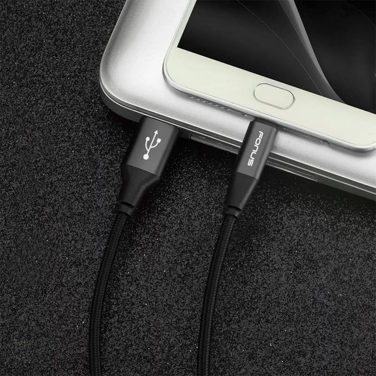 2-Port USB 36W Quick Car Charger w Charger Cord Type-C 6ft USB Cable D9E for Blackberry Motion; Key2; KEYone; LE - BLU G9; Vivo XI Plus 5 - CAT S61 S48c - Coolpad Legacy