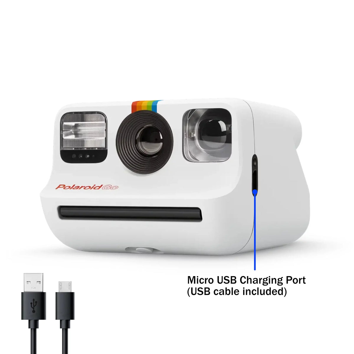 Polaroid Go Instant Mini Camera Starter Set; White Instant Camera with 16 Polaroid Go Color Instant Film Bundle; with a Lumintrail Lens Cleaning Cloth…