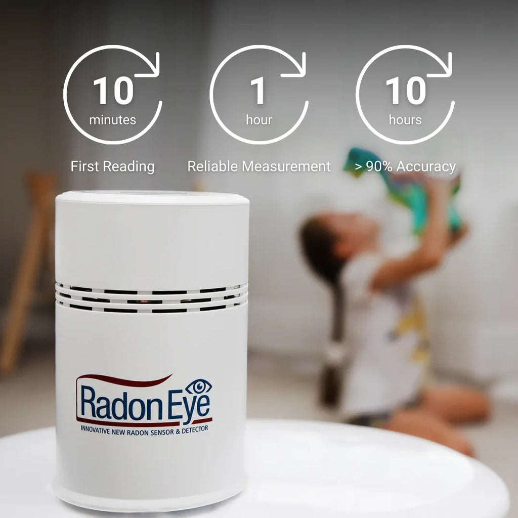 Ecosense RD200W RadonEye; Home Radon Detector; Fast & Reliable Real-Time Radon Monitor ; OLED Display; Easy Setup with App; Bluetooth;