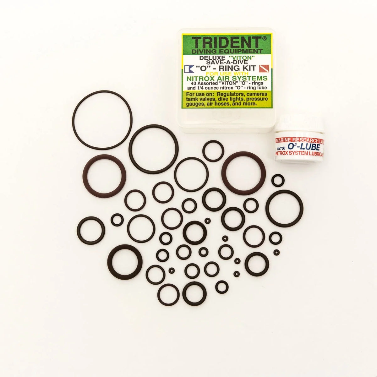 Trident Deluxe Save-A-Dive O-Ring Kit for Scuba Diving Tank Valves; Hoses; Regulators; Cameras etc Dive Diver