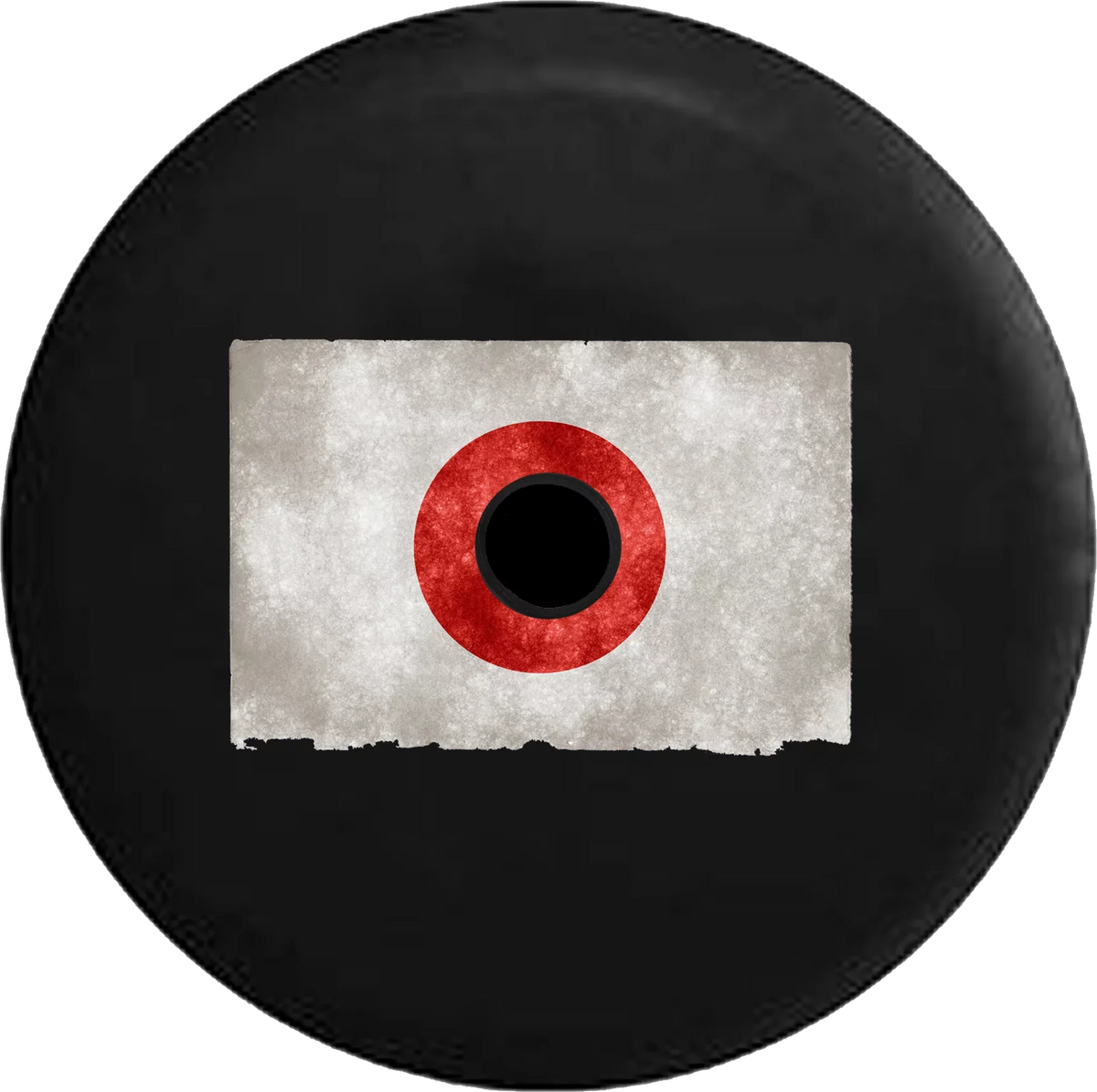 2018 2019 Wrangler JL Backup Camera Distressed Japan Flag Vintage Spare Tire Cover for Jeep RV 33 cm