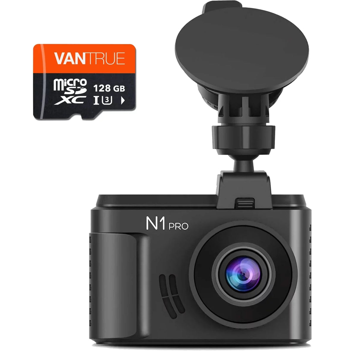 (Vantrue 128GB included)Vantrue N1 Pro Mini Dash Cam Full HD 1920x1080P Car Dash Camera 1.5 inch 160 DashCam with Sony Night Vision Sensor; 24 Hours Parking Mode; Motion Sensor; Collision Detection
