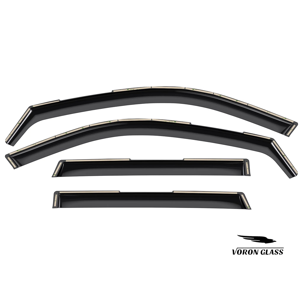Voron Glass in-Channel Extra Durable Rain Guards for Hyundai Palisade 2021-2024; Window Deflectors; Vent Window Visors; 4 Pieces - 220240