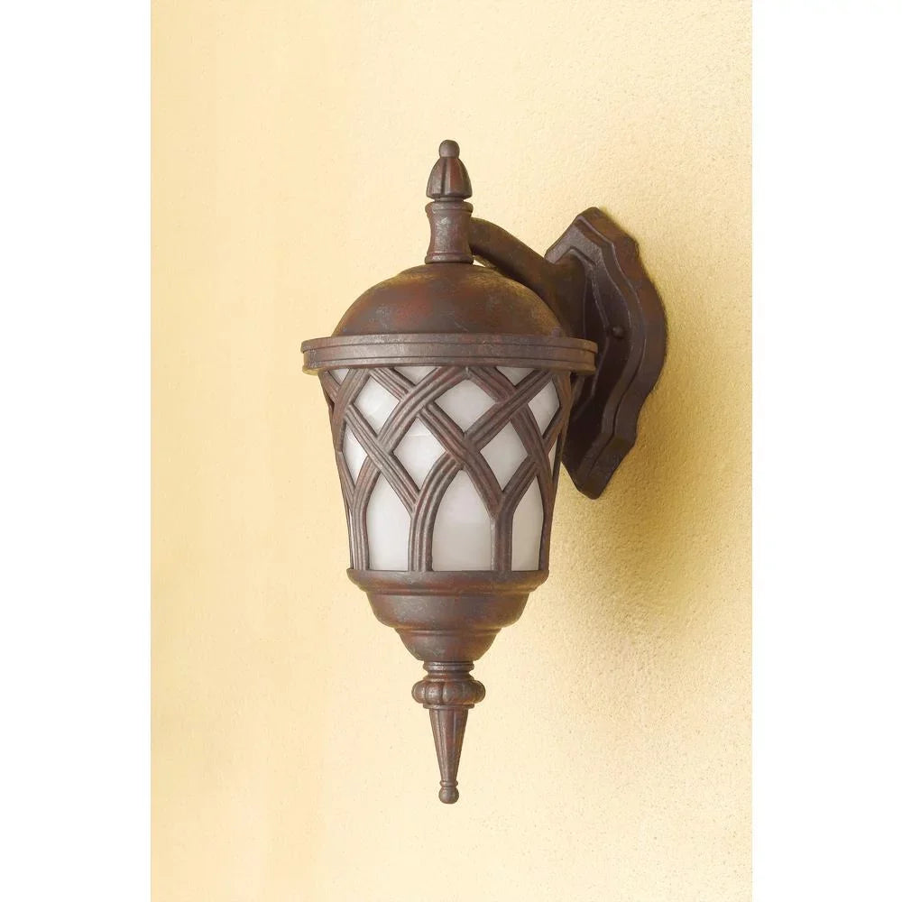 OL-160WD-RU-Cal Lighting-1 Light Outdoor Wall Lantern-16.75 millimeteres Tall and 7.5 millimeteres Wide