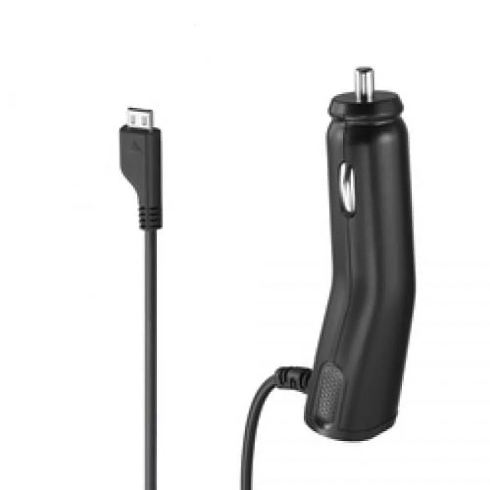 Non-Slip Dash Car Mount w Coiled Micro-USB Charger for Samsung Galaxy Grand Prime Express Prime; J7 Perx; S7 Edge S6 Edge+ Edge Active S5 Active; Note 5 4 3 Mega 2; J5 J3 Emerge; Halo Amp 2
