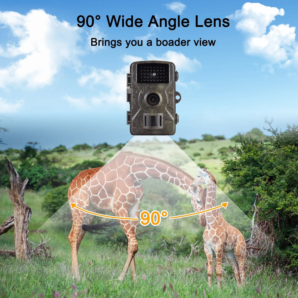 1080P Trail 16MP Wildlife Tracking with 2.0 cm TFT Color Screen 0.8s Trigger Time Supports Infrared Night Vision Motion Activated IP66 Waterproof