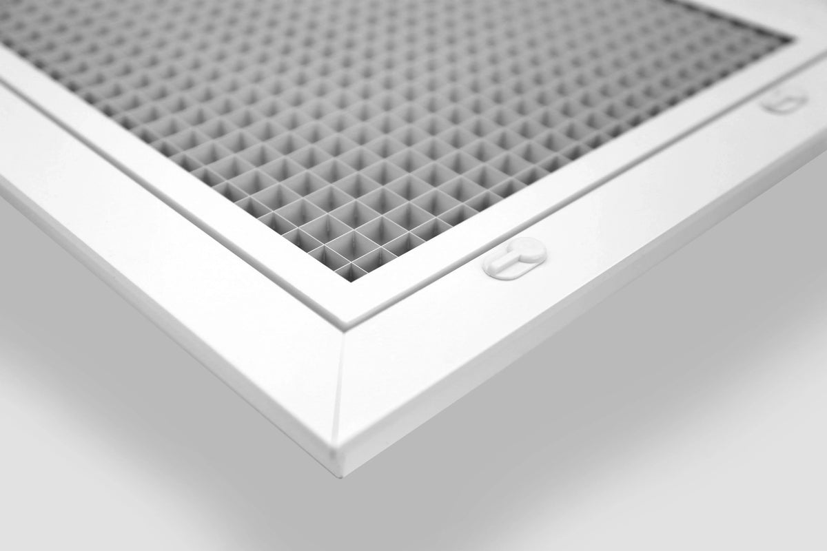 16" x 20" Cube Core Eggcrate Return Air Filter Grille for 1" Filter