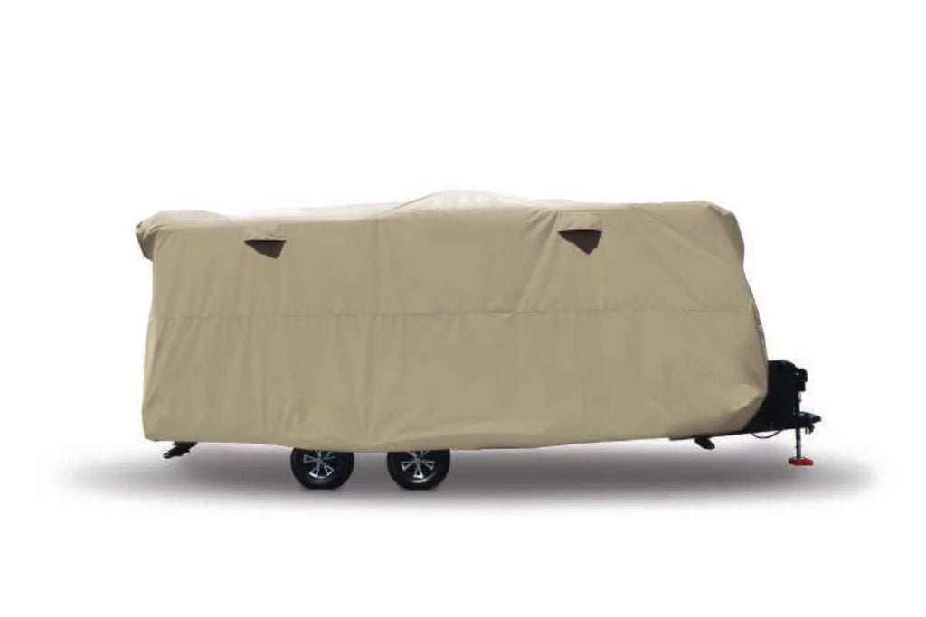 ADCO by Covercraft 74839 Storage Lot Cover for Travel Trailer RV; Fits 15'1" - 18'; Tan