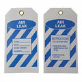 1PACK Sim Supply Air Leak Tag;5-3-4 x 3 In;Bl-Wht;PK10 8CV32 8CV32 ZO-G4223292