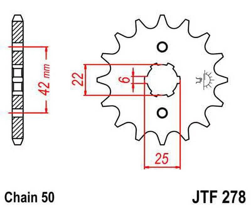 Front & Rear Sproket Kit for HONDA CM400 T-USA 79-81 JT Sprockets