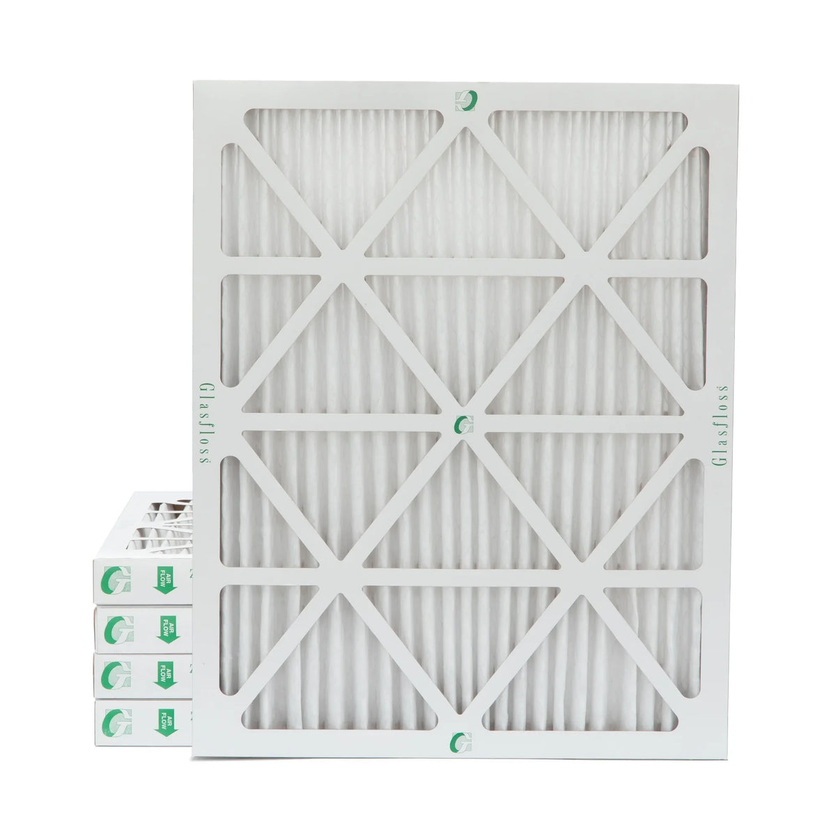 16x20x2 MERV 10 Pleated HVAC Air Filters by Glasfloss. ( Quantity 5 ) Exact Size: 15-1/2 x 19-1/2 x 1-3/4