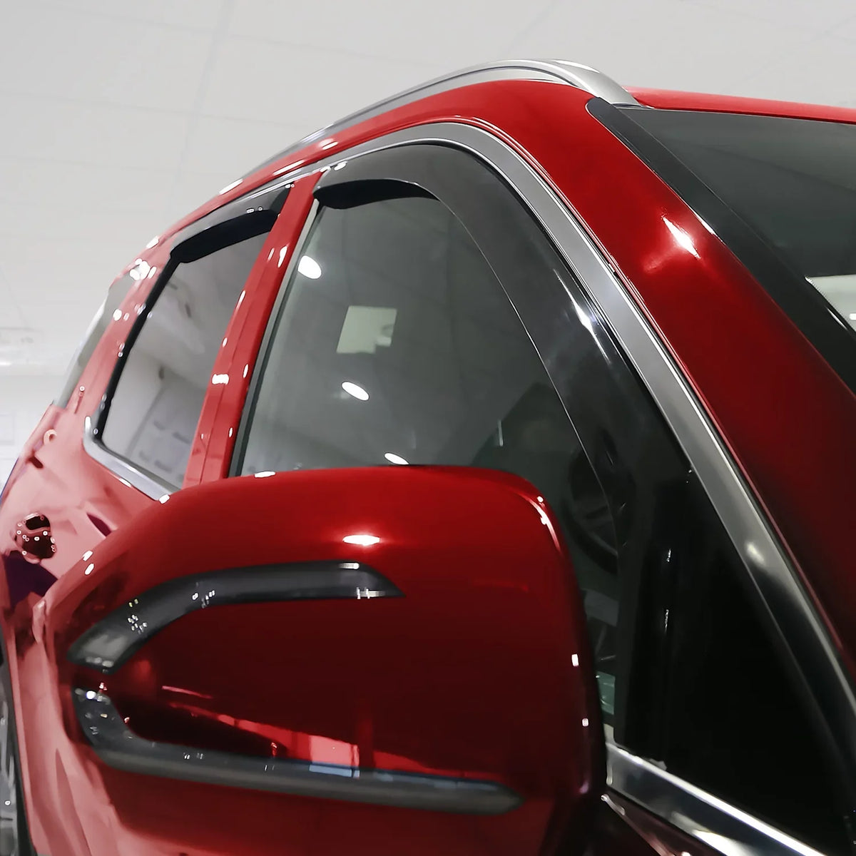 Voron Glass in-Channel Extra Durable Rain Guards for Hyundai Palisade 2021-2024; Window Deflectors; Vent Window Visors; 4 Pieces - 220240