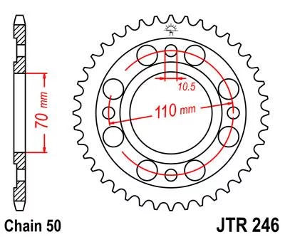 Front & Rear Sproket Kit for HONDA CM400 T-USA 79-81 JT Sprockets