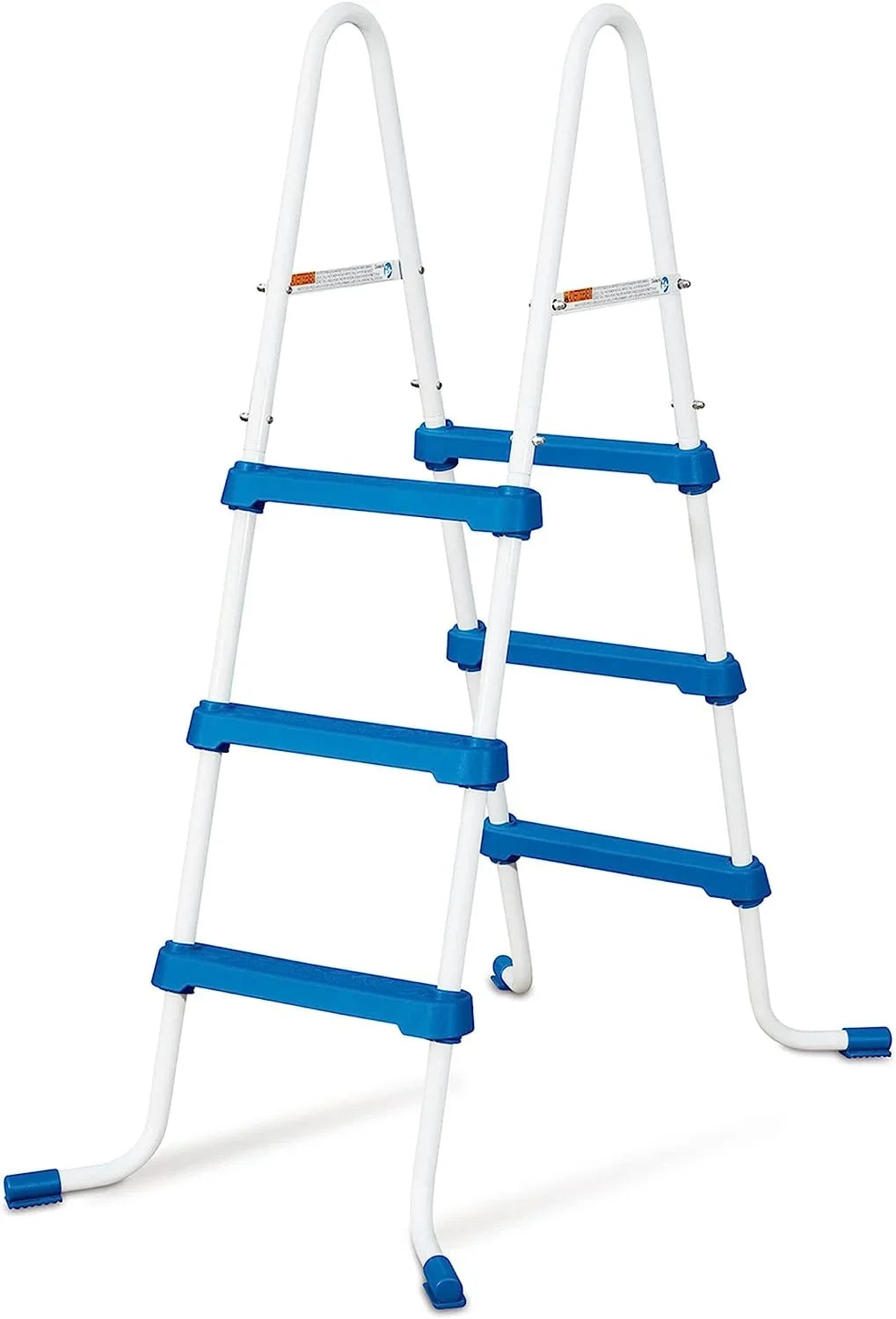 42 cm Surestep 3 Stair Lightweight Heavy Duty Steel Outdoor Pool Ladder For Above Ground Swimming Pools; Multicolor
