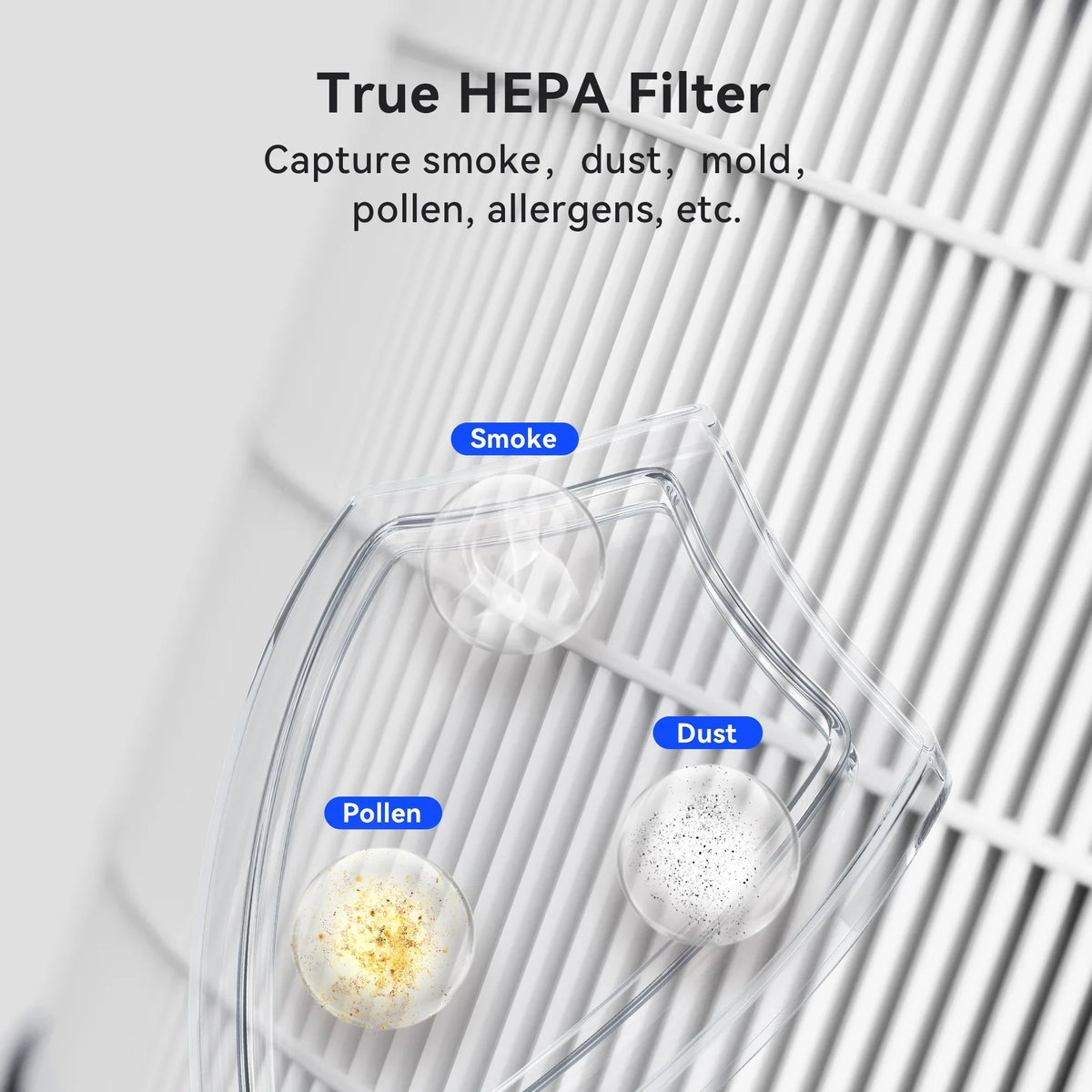 Replacement Filter for Membrane Solutions MSB5 Air Purifier; 2 Pack
